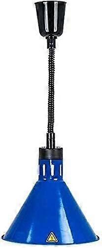 Food warming lamp, buffet warming lamp, chandelier for hanging down, food warming lamp, warming lamp, buffet food, pizza grill warming lamp (blue)
