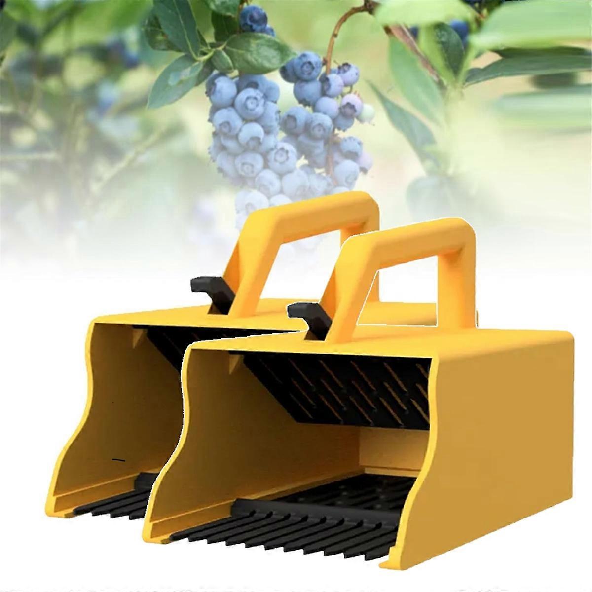 2PCS Berry Picker with Comb, Easier Berry Picking and Harvesting Tool, Blueberry Rake Blueberry Com