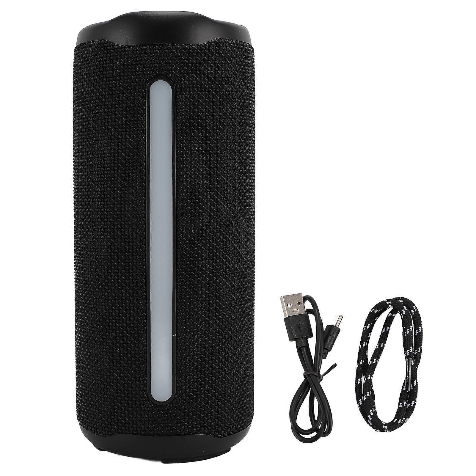 Bluetooth 5.3 Waterproof Speaker with RGB Lights, MIC, 128GB Card Support, Portable