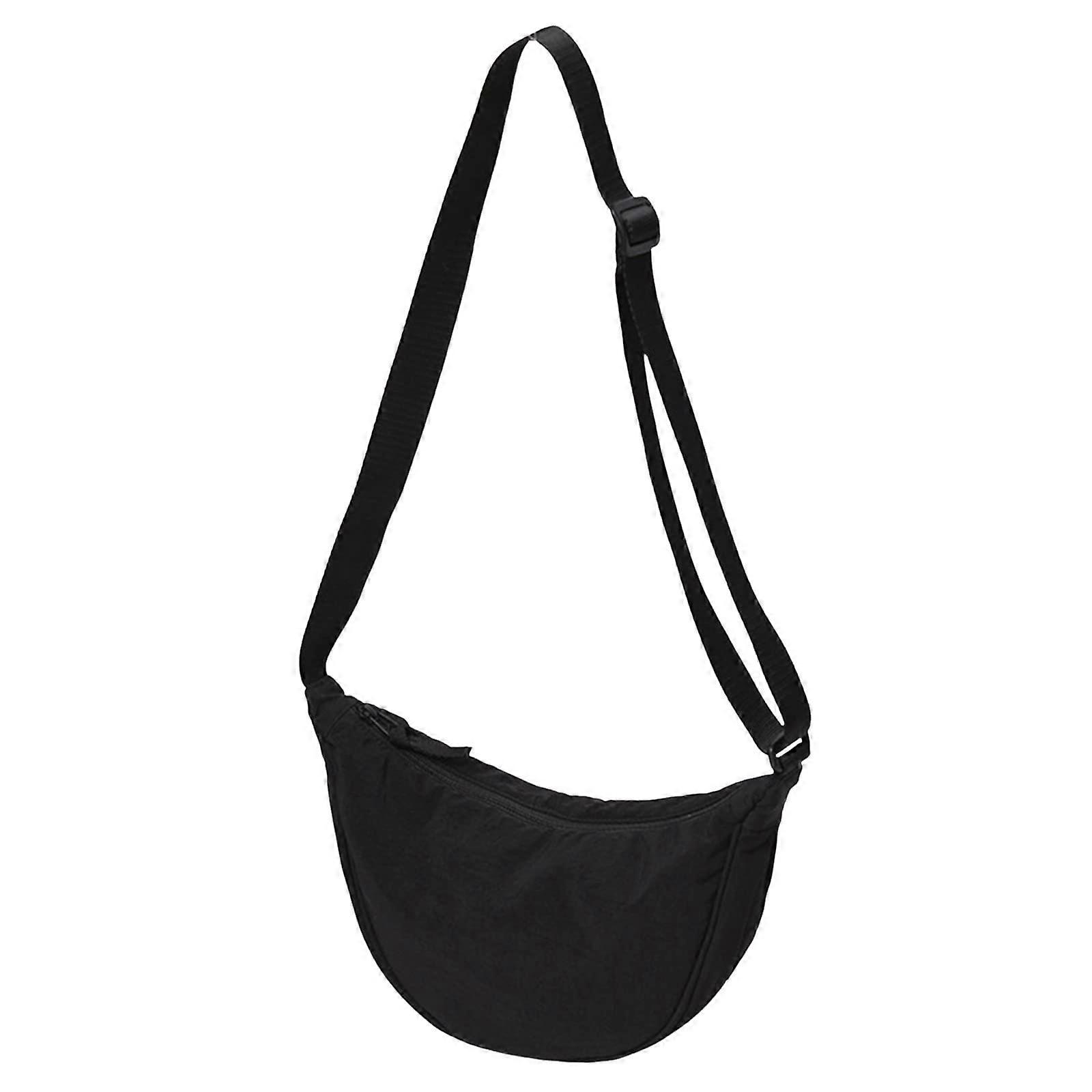 Women's Dumpling Bag Underarm Bag Nylon Simple Shoulder Bag Design Crossbody Bag for Women for Work Black One Size