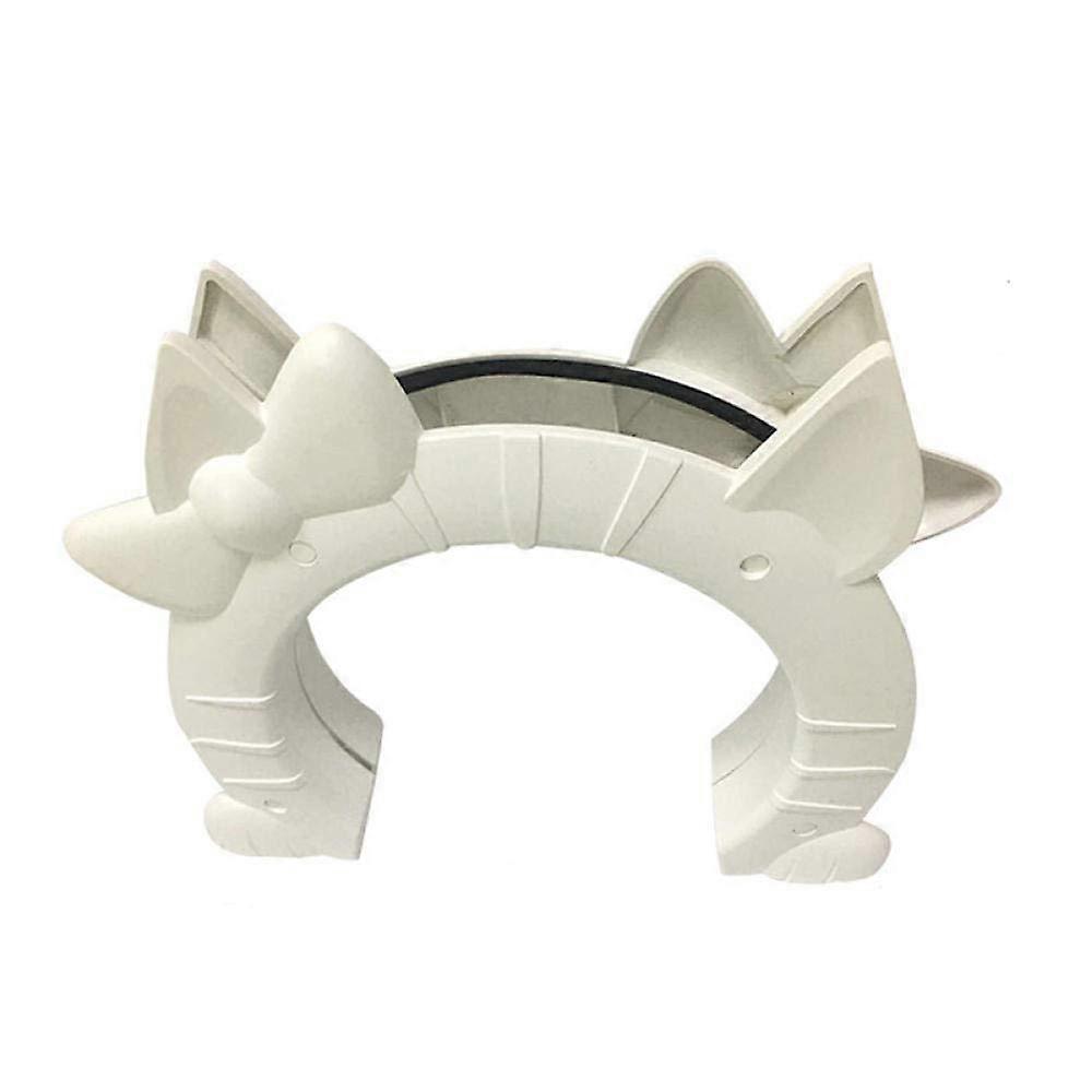 Pet Flap Pet Door for Cats Interior 2 Way Hole Shape Fit for Hollow Core Glass Solid Door for Cats Up Dog Gate Hole 1 Piece White