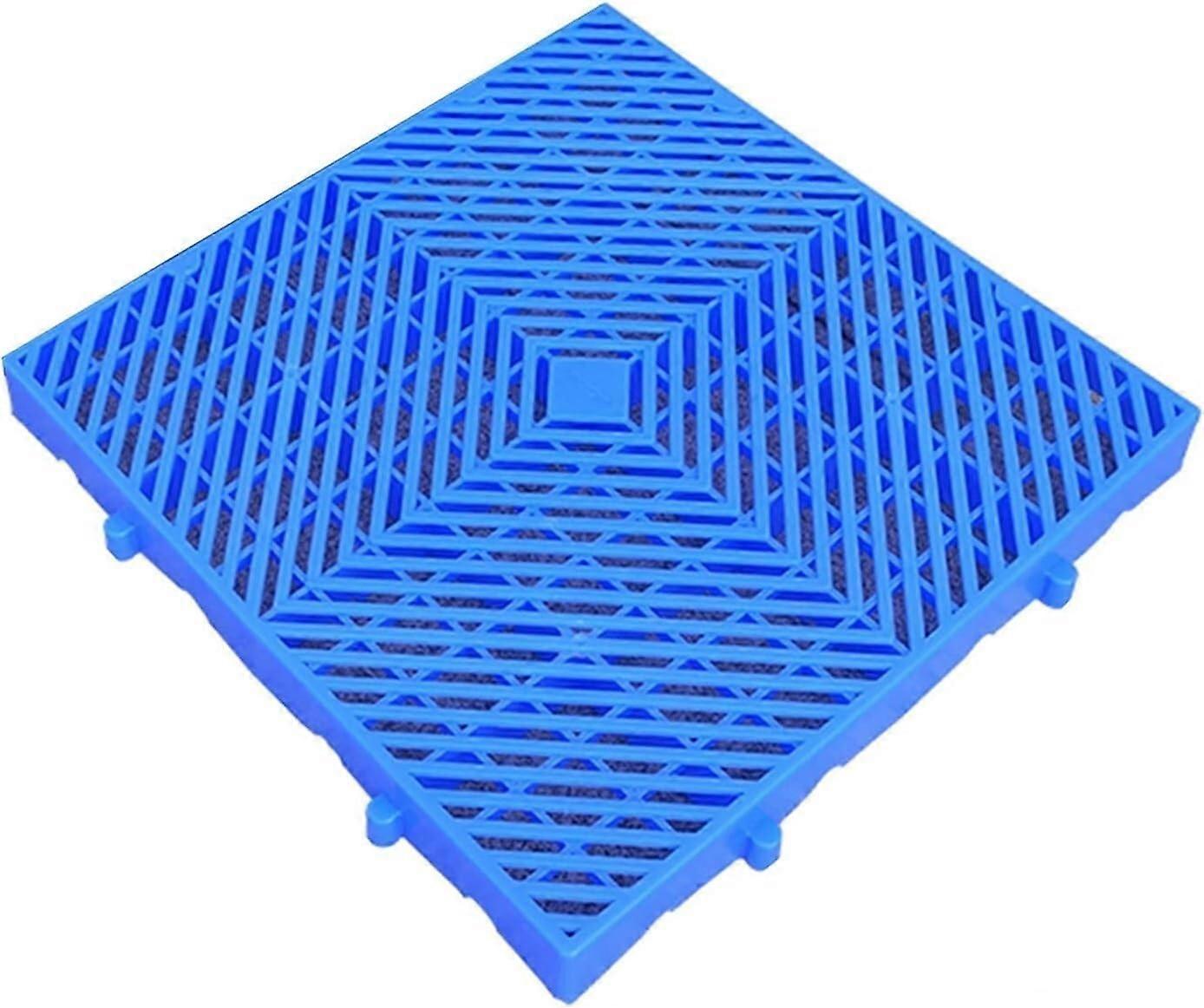 Lightweight pallets for indoor use, warehouses, easy to stack, 40x40x5 cm (Blue  8 pack)