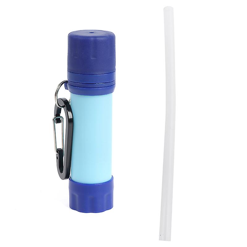 Portable Survival Water Filter Straw Purifier Bottle Camping Emergency Outdoor