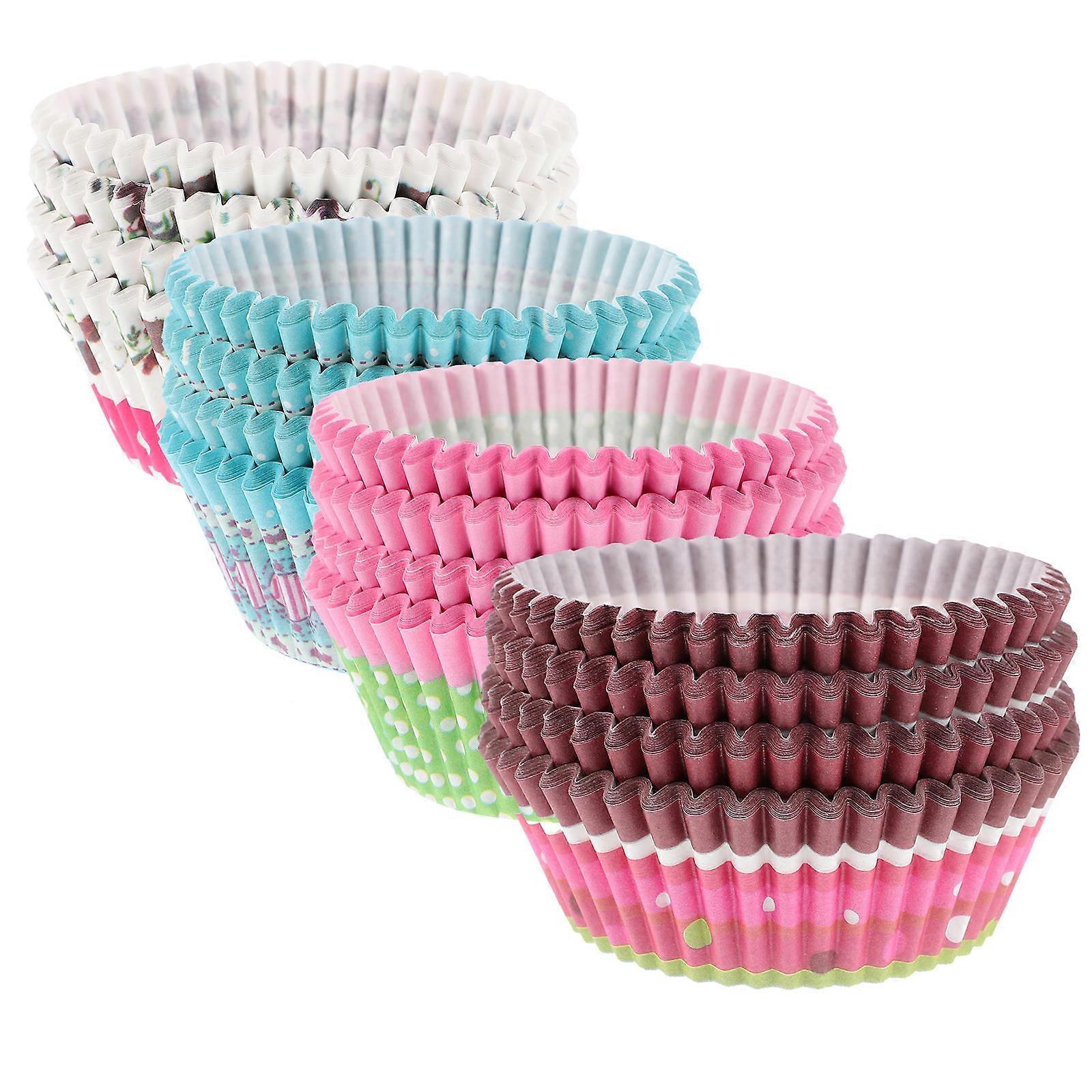 Baking Cups for Oven Paper Muffin Liners Cupcake Paper Holder Baking Supplies 7X7X3CM Oil-Resistant 400Pcs