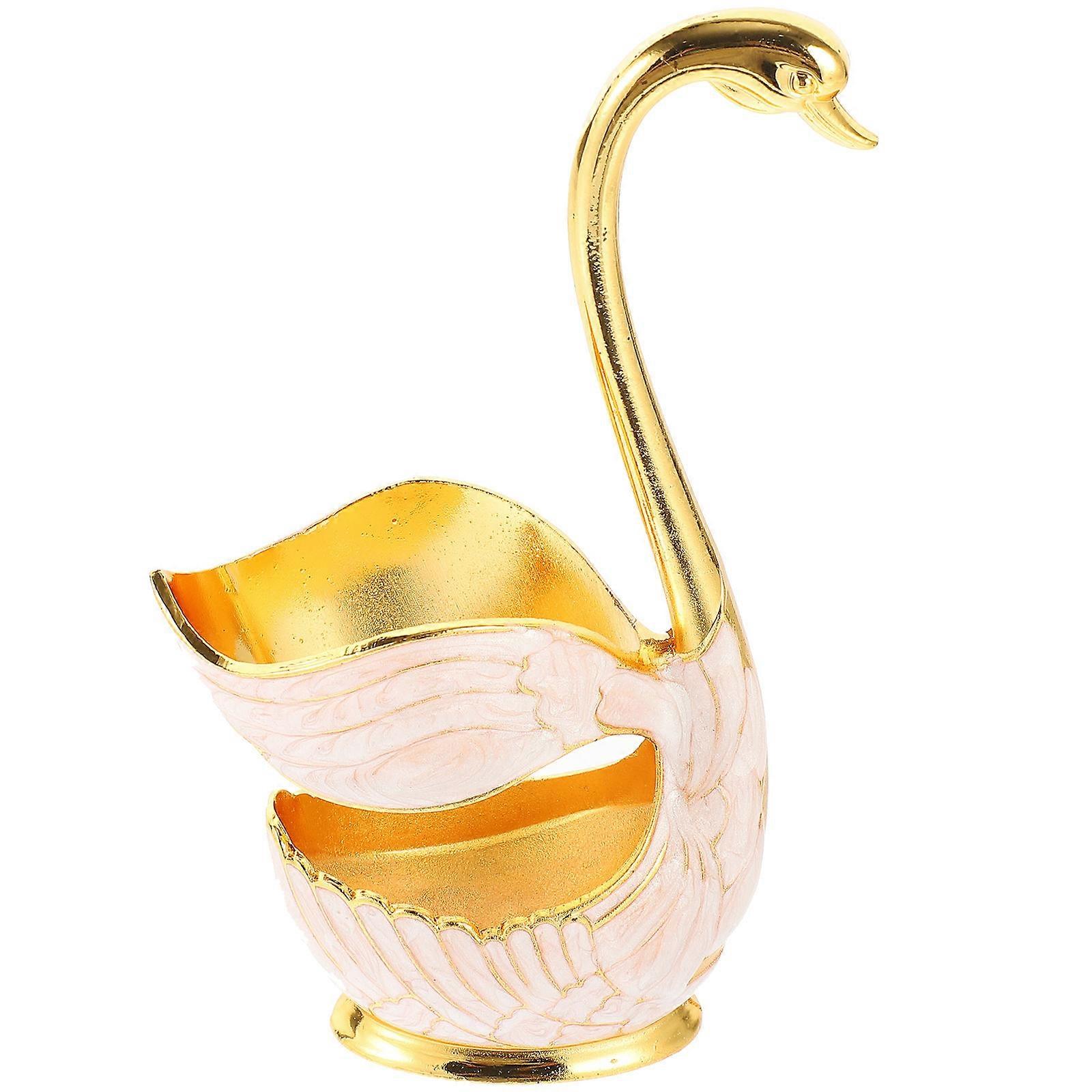 Metal Swan Base Holder Household Item Convenient Storage For Gatherings 1Pcs