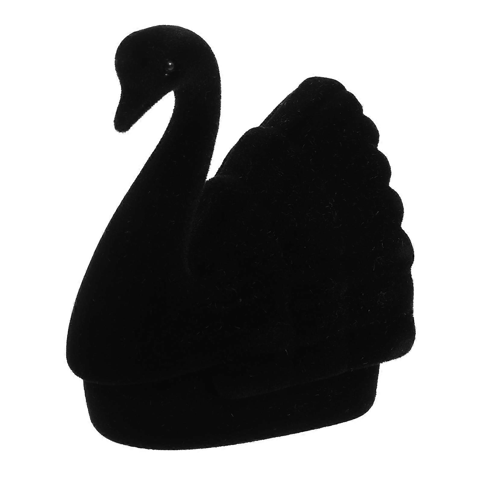 Jewelry present Box Swan Shape Ring Container For Engagement Simple Design 1Pack