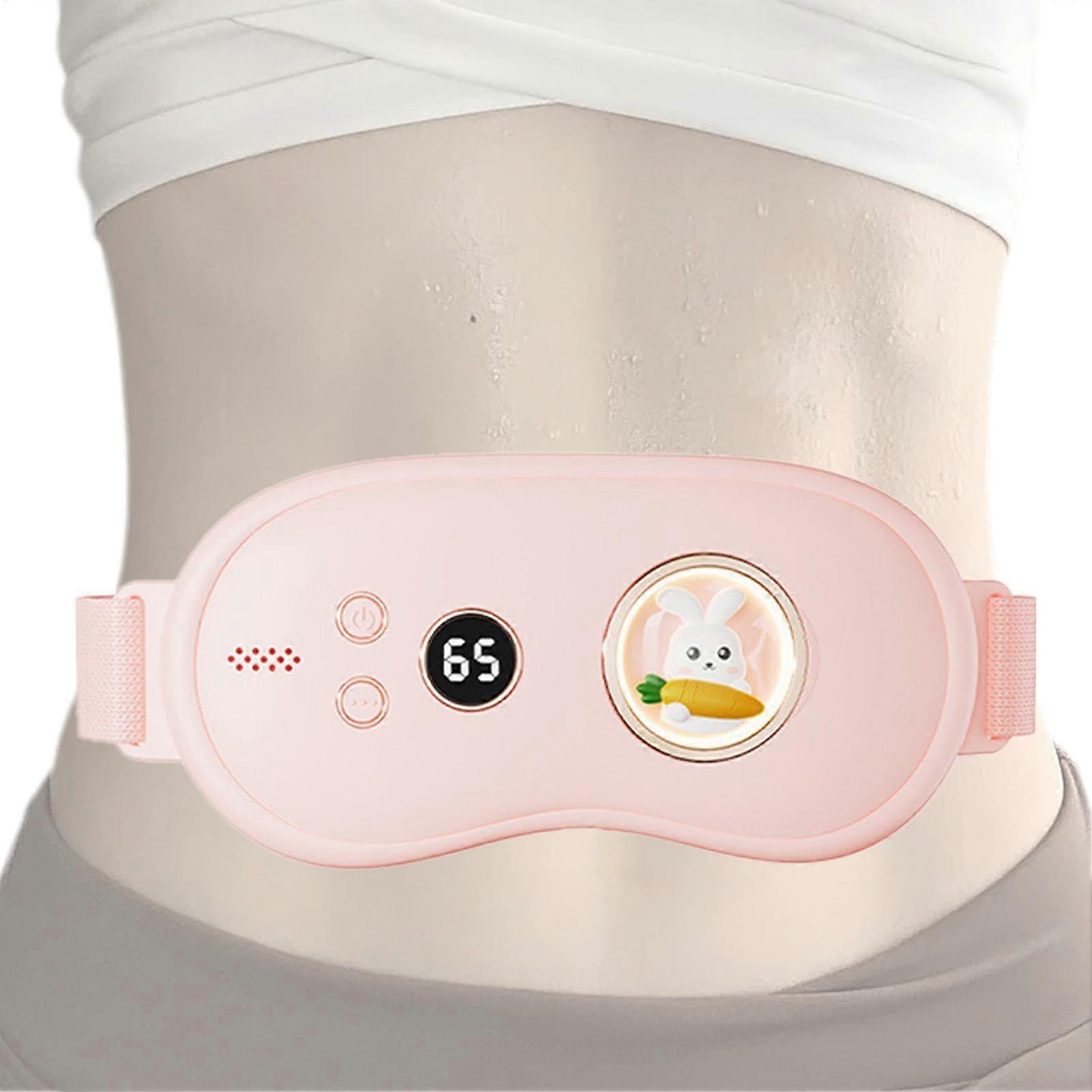 Portable heating pad for menstrual cramps, wireless, LED display