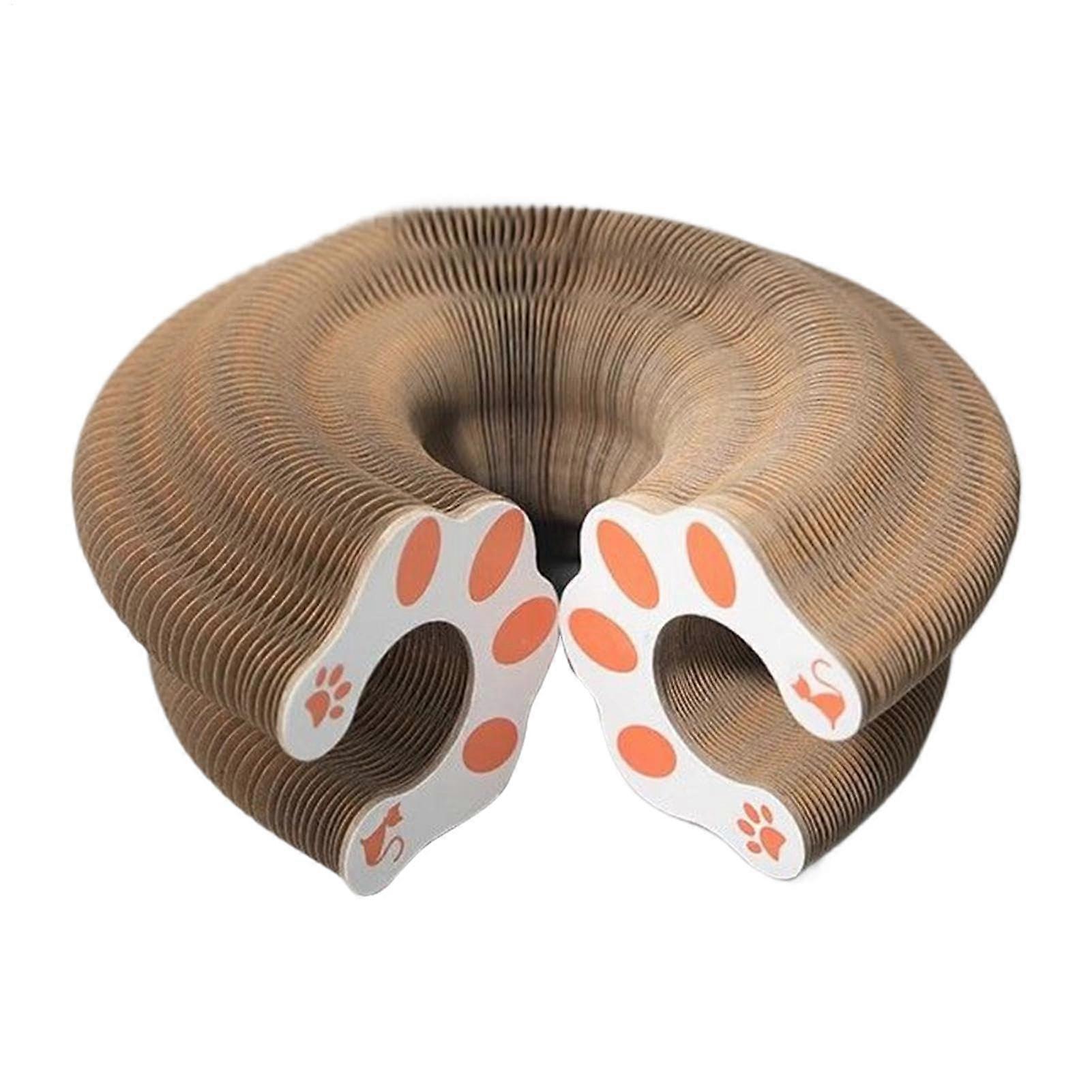 Accordion organ scratch board toy, cat scratch board with bell ball