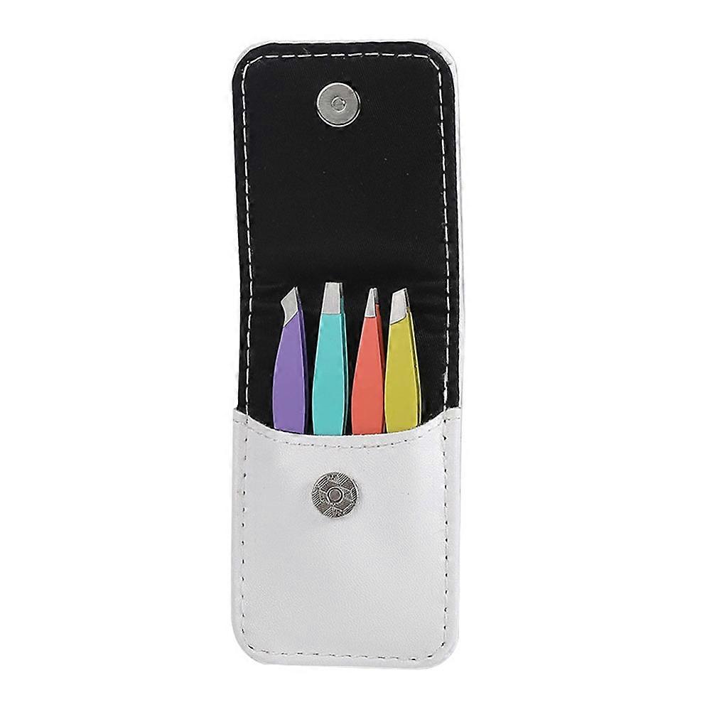 Stainless Steel Eyebrow Clip with Ergonomic Handle for Home Use and Travel Friendly Assorted Color