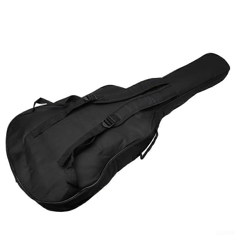 Travelfriendly guitar case for classical standard models with protective design (black), Black