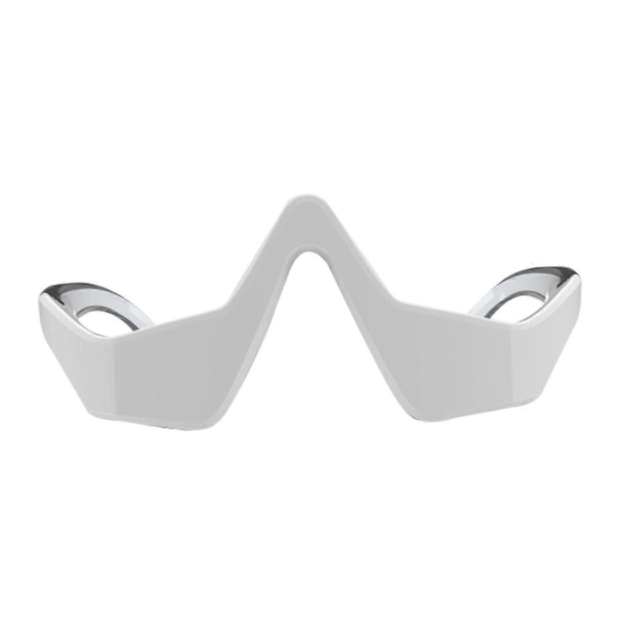 Eye Massager Device For Eye Care, Plastic White Body, Handheld Massage Tool, Compact Size
