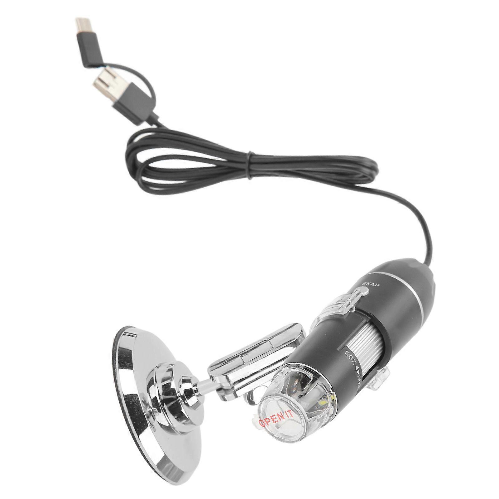 1600X Wireless Digital Microscope Portable Handheld USB HD Inspection Microscope With Stand 