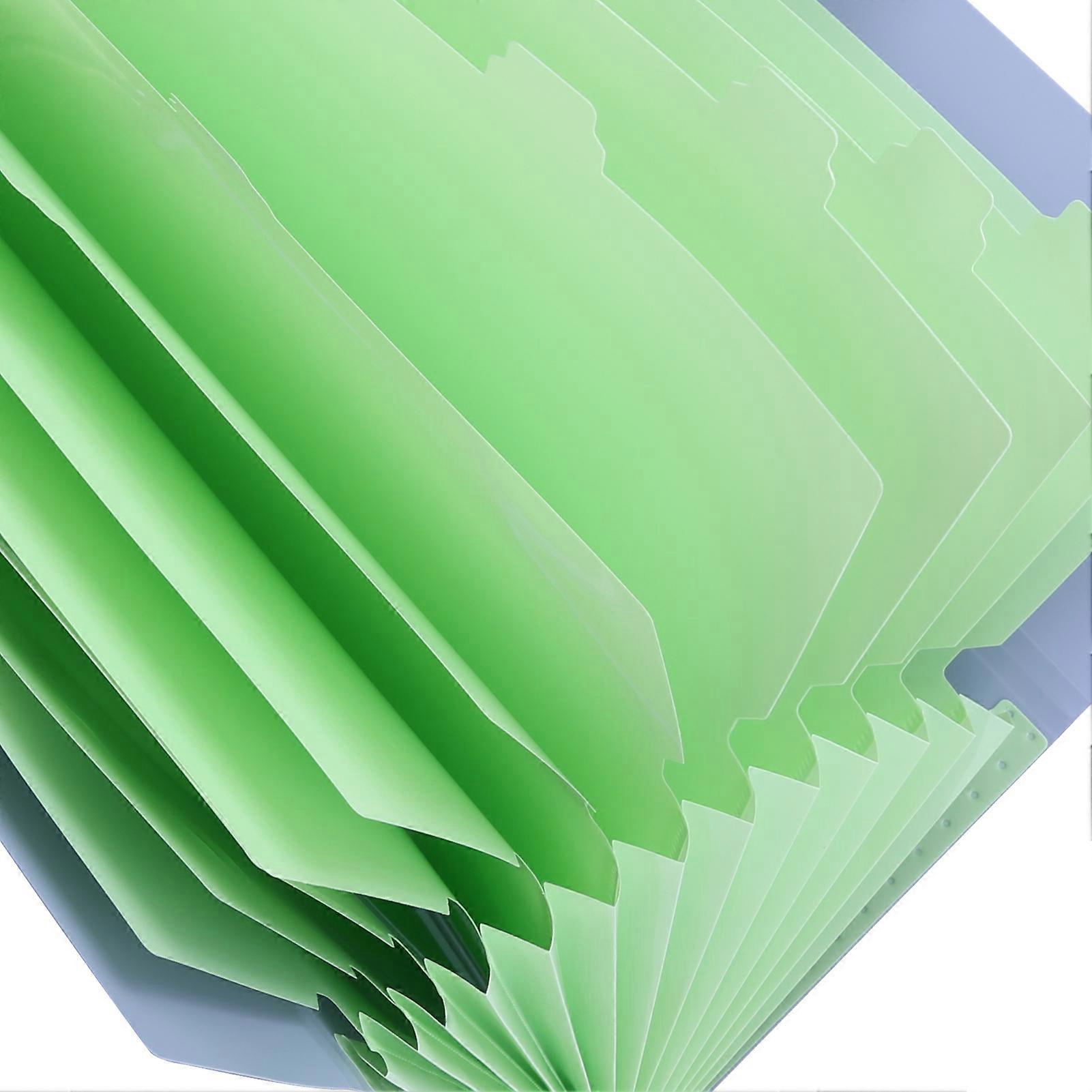 File Folder Bags A4 MultiLayer Document Organizer Paper Storage Informations Pockets(Purple )