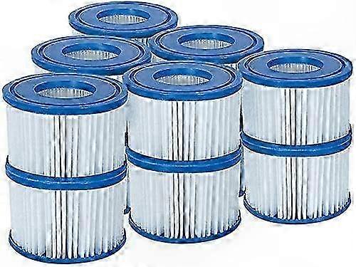 Spa Filter Cartridges Compatible with All Lay-Z-Spa Models, 6 Twin Packs (12 Filters)