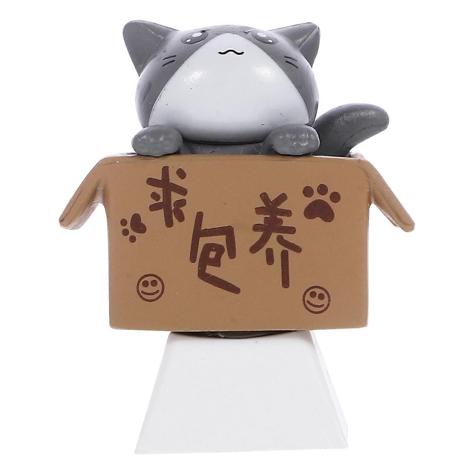 Cartoon Keycap Decorative Key Caps R4 Profile Grey Color For Party Gifts 1Set