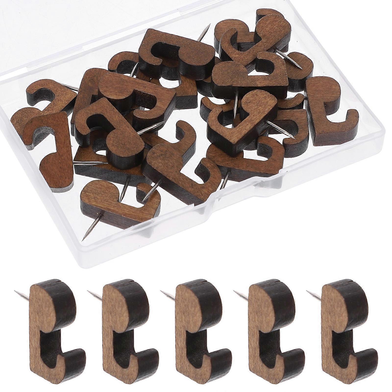 20pcs Decorative Push Pin Hooks for Cork Bulletin Boards – Thumb Tacks for Photos, Notes & Memos – Ideal for Home, Office & School Use