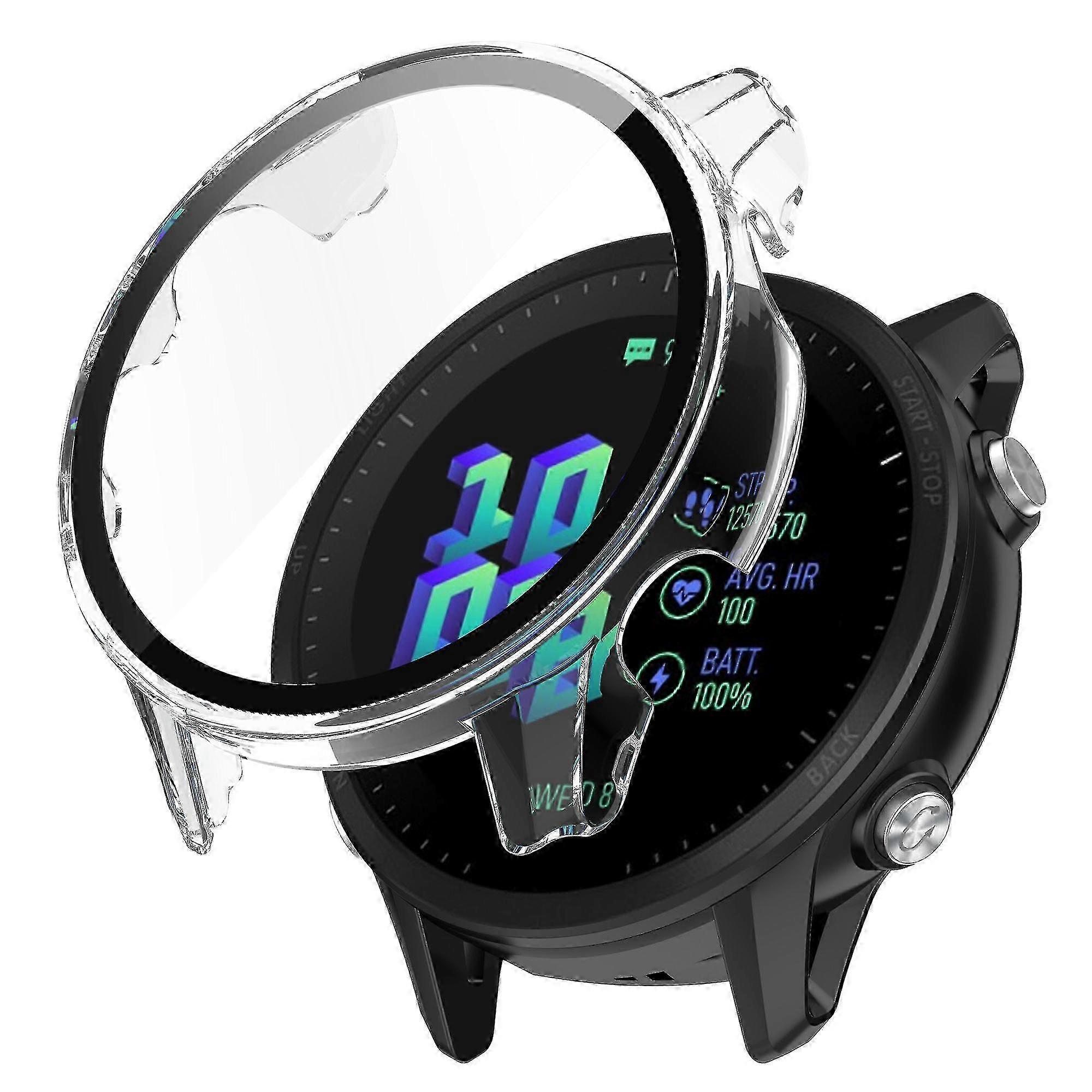Cover rigida trasparente per Garmin Forerunner 955 con protezione per lo schermo