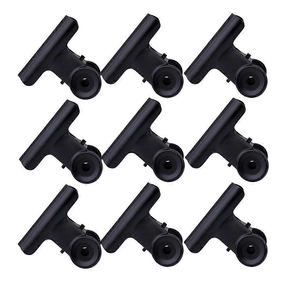 30pcs Black Metal Note Clips with Strong Springs for Reliable Document Storage and Display 38mm