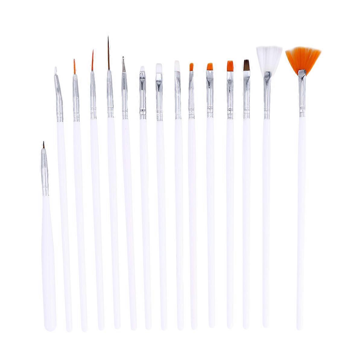 Fondant Cake Tools Sugar Cookie Brush Creating 3D Effect Flowers Nylon Material Bakers 7.1×0.2×0.2in Drawing Thin Lines 15-Piece
