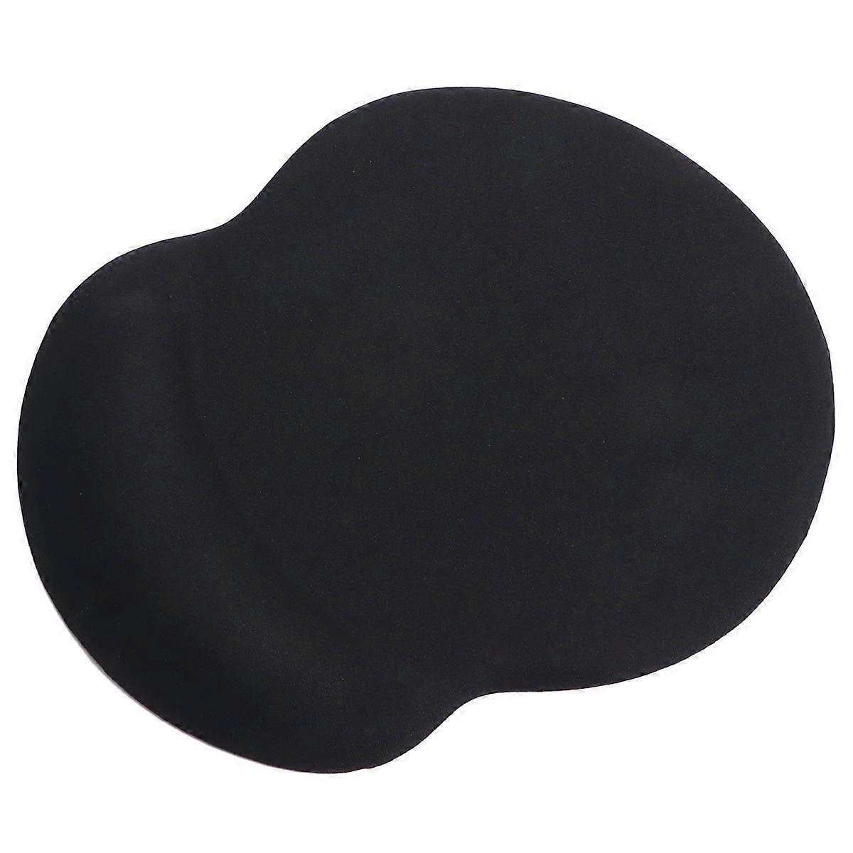 Ergonomic Mouse Pad with Gel Wrist Rest Support Silicone Wrist Support Mouse Pad 1 Set Black