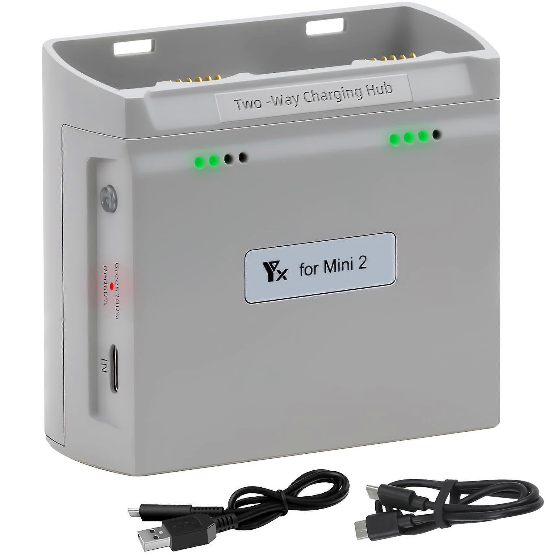 Dual Charging Station for 4K/2-Drones - Compatible with Two 4K/2-Drones Batteries and Accessories