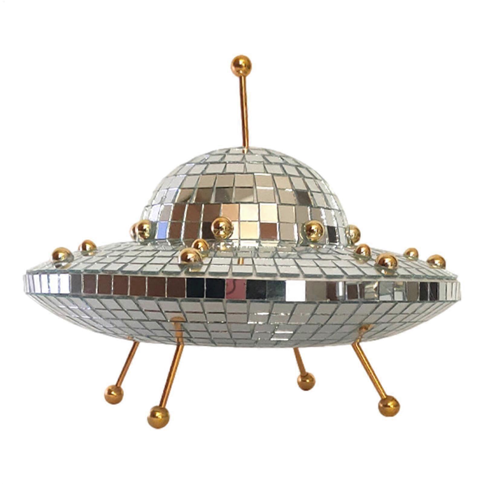 Decorative Disco Ball, Mirror Disco Ball for Halloween, Christmas Party, Office Table and Artistic Decorations for Home, Mirror Disco Ball, Spaceship