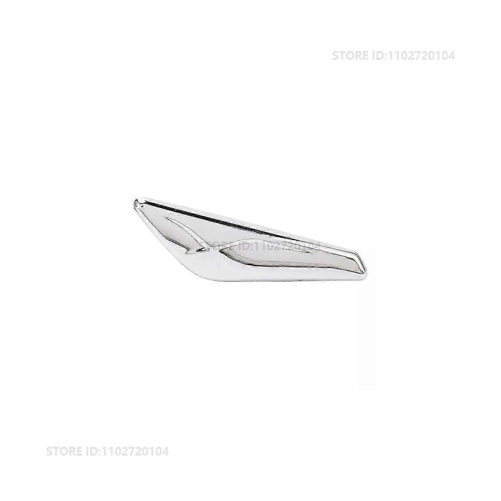 Chrome Fender Side Marker Turn Signal Light Lamp Finisher Trim for BMW X3 X4 F25 F26 Models 2011-2018 - Compatible with Part Numbers 51117338569 & 511