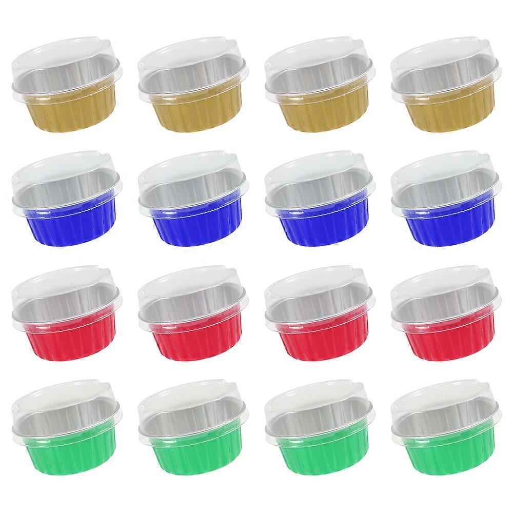 40Pcs Round Disposable Muffin Liners Baking Cups Ideal For Restaurants Assorted Color Non-deformable Style