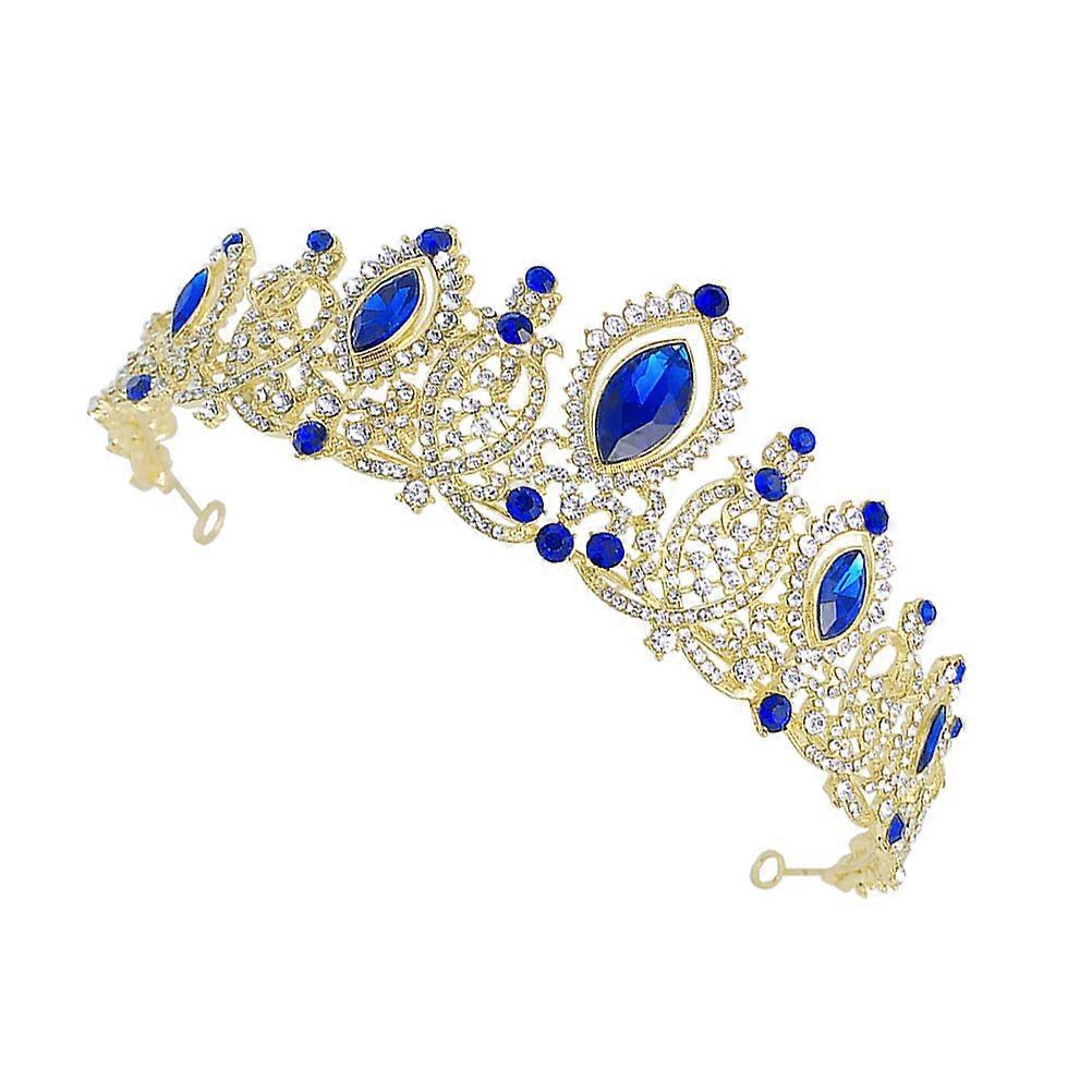 Royal Glory Wedding Crown Decoration For Special Occasions And Parties With Shining Rhinestones 1Set