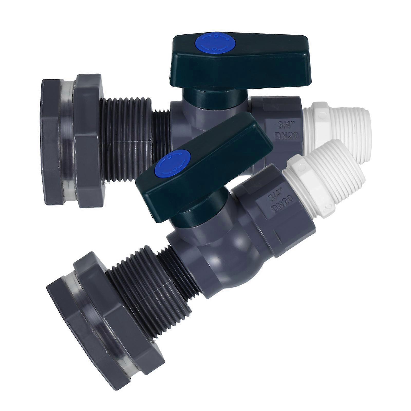 2 Set Garden Tap Adapter with Fitting Thread Seal Tape for Water Tanks, Aquariums, Pools – Efficient Water Flow Management