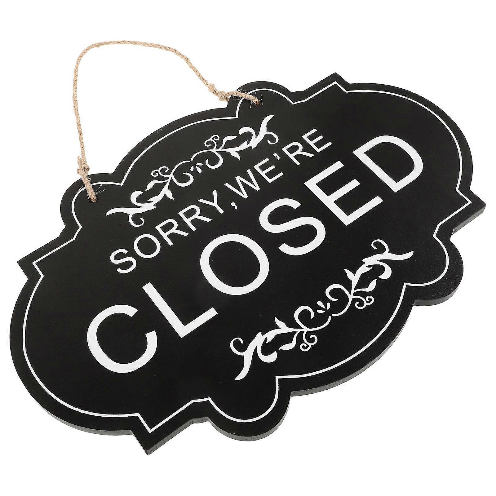 ショップドアサインオープンクローズドハンギングサイン住宅スペースホームエントランスデコレーション密度ボード1セット