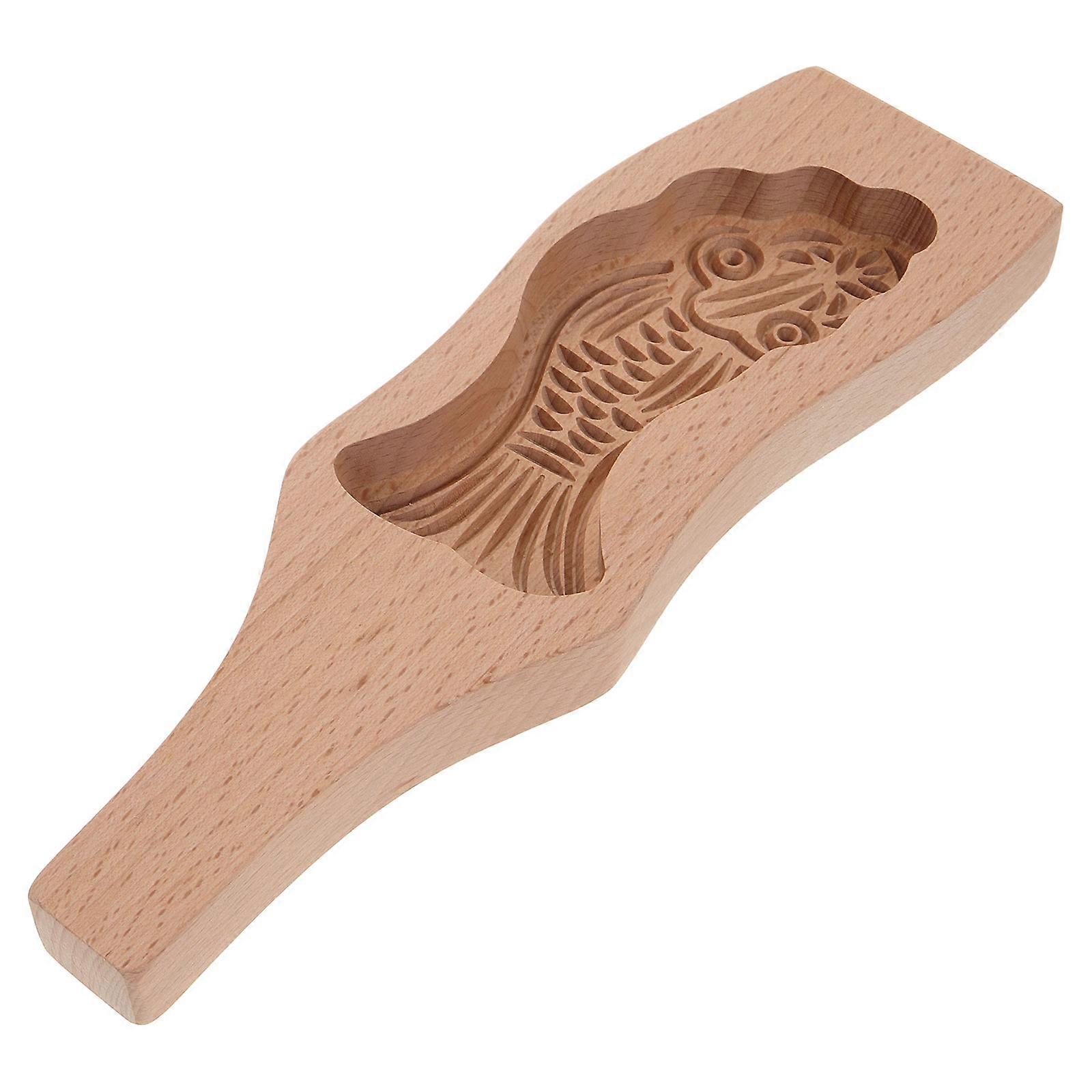 Wooden Fish Shape Baking Mold for Cake Jelly Chocolate DIY Craft Perfect for Parties and Occasions 7 inch
