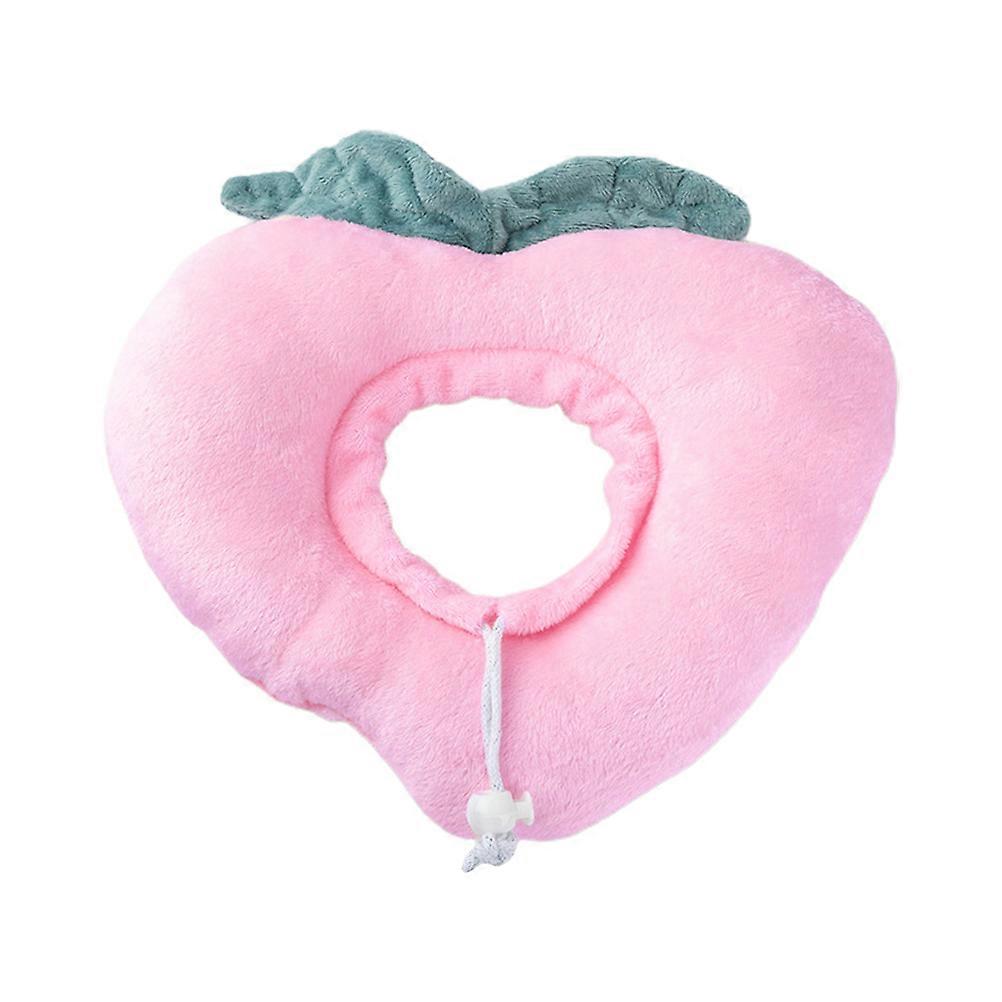 Anti-Licking Headgear Design For Pets In Peach Shape Suitable For Cats And Dogs 1Pack