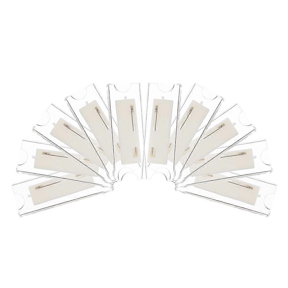 10pcs Uniform Badge Holders Name Card Holders for Employees Students Conferences Practical ID Card Cases for Office Use Easy to Operate Permission