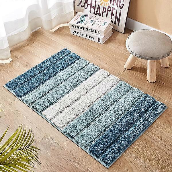 Tappeto a righe in microfibra, colori sfumati zerbino superfine antiscivolo