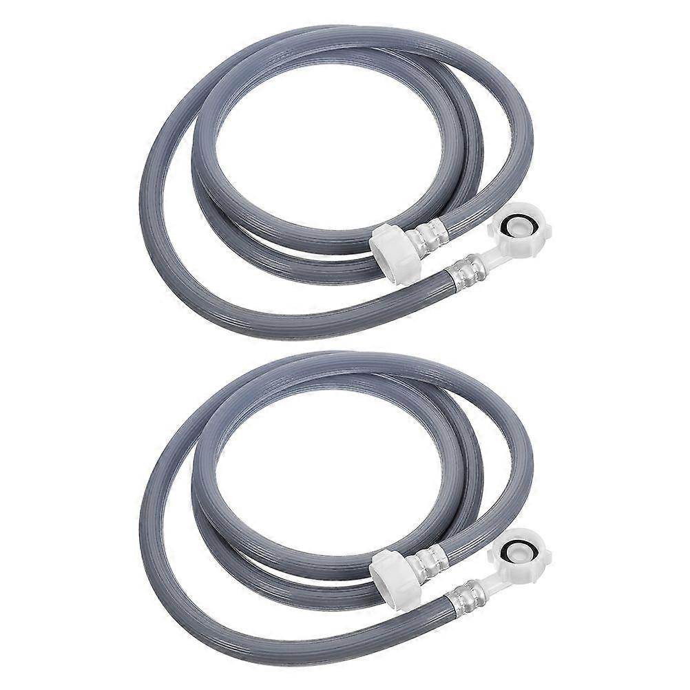 2pcs Washing Machine Water Inlet Hose Washing Machine Water Inlet Pipe Washer Pipe With Connectors Water Inlet Connection Supply Hose
