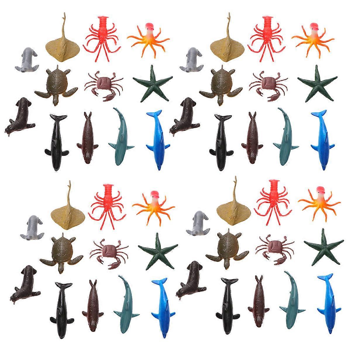 3 Sets Realistic Ocean Animal Figures for Educational Play, Party Favors, and Imaginative Learning