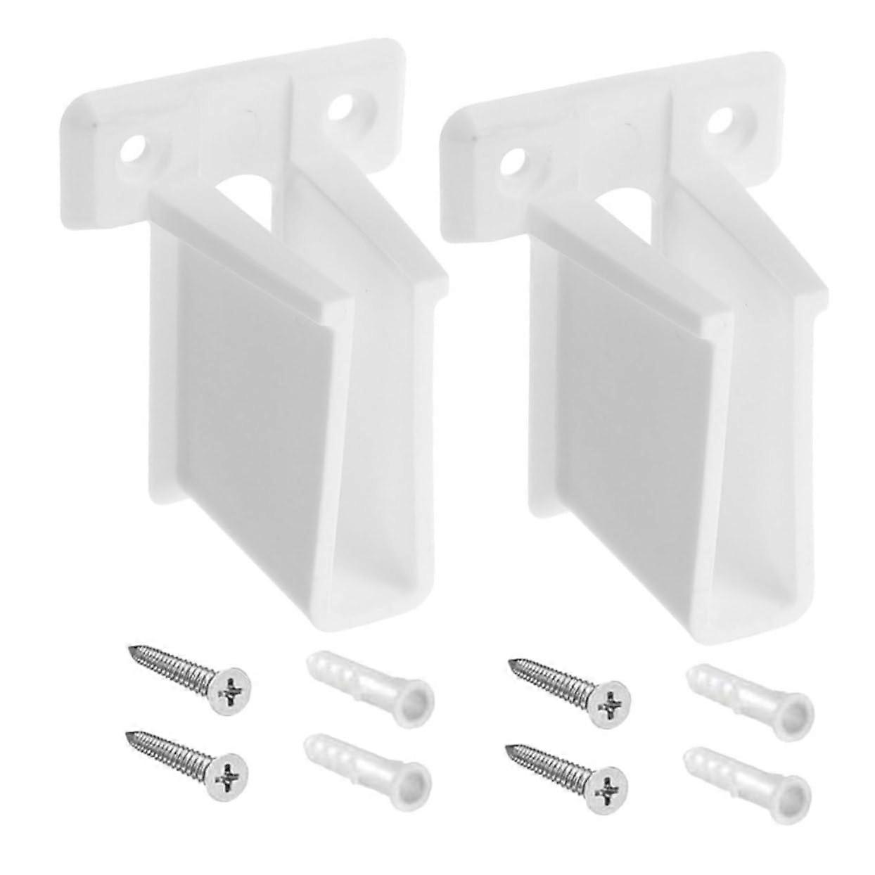 RV Window Bracket Plastic With Support Frame For Curtain Rods And Shower Rods 2-Pack Durable Easy Install For Motorhomes