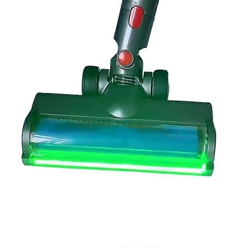 Compatible with Dyson V7 V8 V10 V11 V15 vacuum parts, with green LED lights, Vshaped bristle soft roller brush floorhead kit