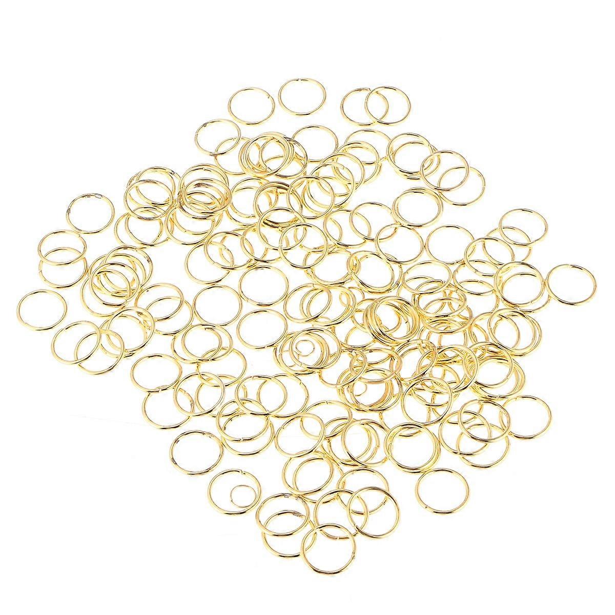 Durable Metal Key Rings in Golden Color Perfect for Keys and Crafts 160 Pieces Small Size