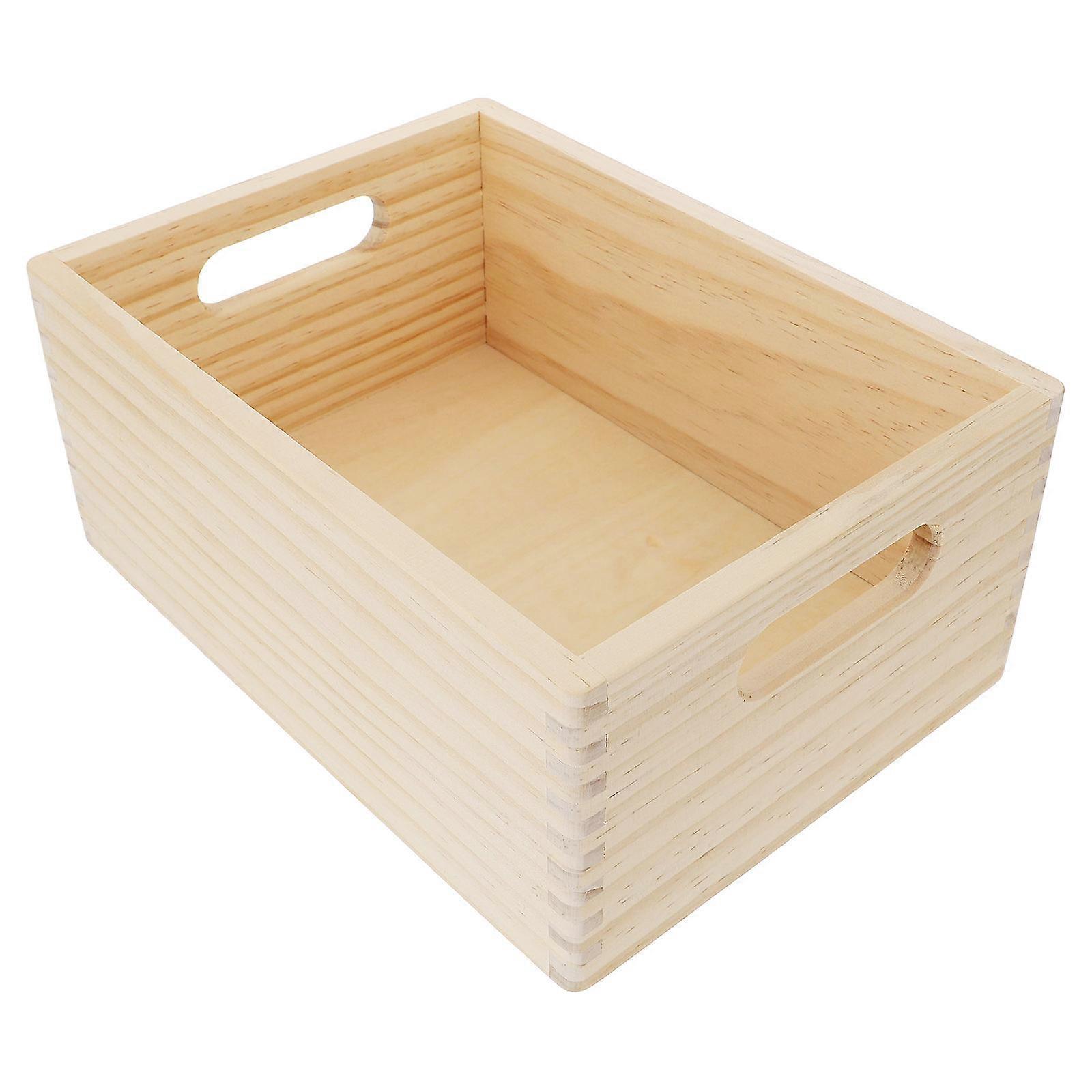 Wooden Box Toy for Kids Made of Synthetic Material Beige Color Safe and Secure 1 Pc Small Size