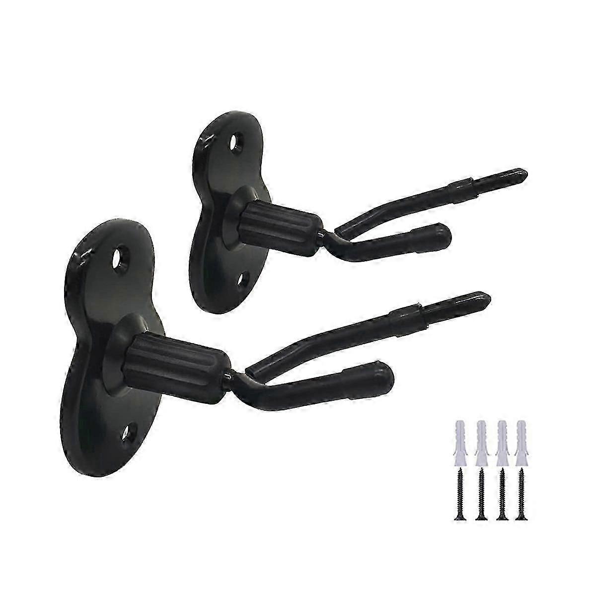 2Pcs Wall Mounted Violin Stand Display Stand Violin Stand Hook Horizontal or Vertical Stand with Bo