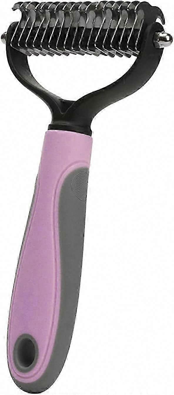 Pet Safe Dematting Comb for Dogs & Cats, 2-in-1 Dual Head Quick Mat Remover, Ergonomic Grooming Tool