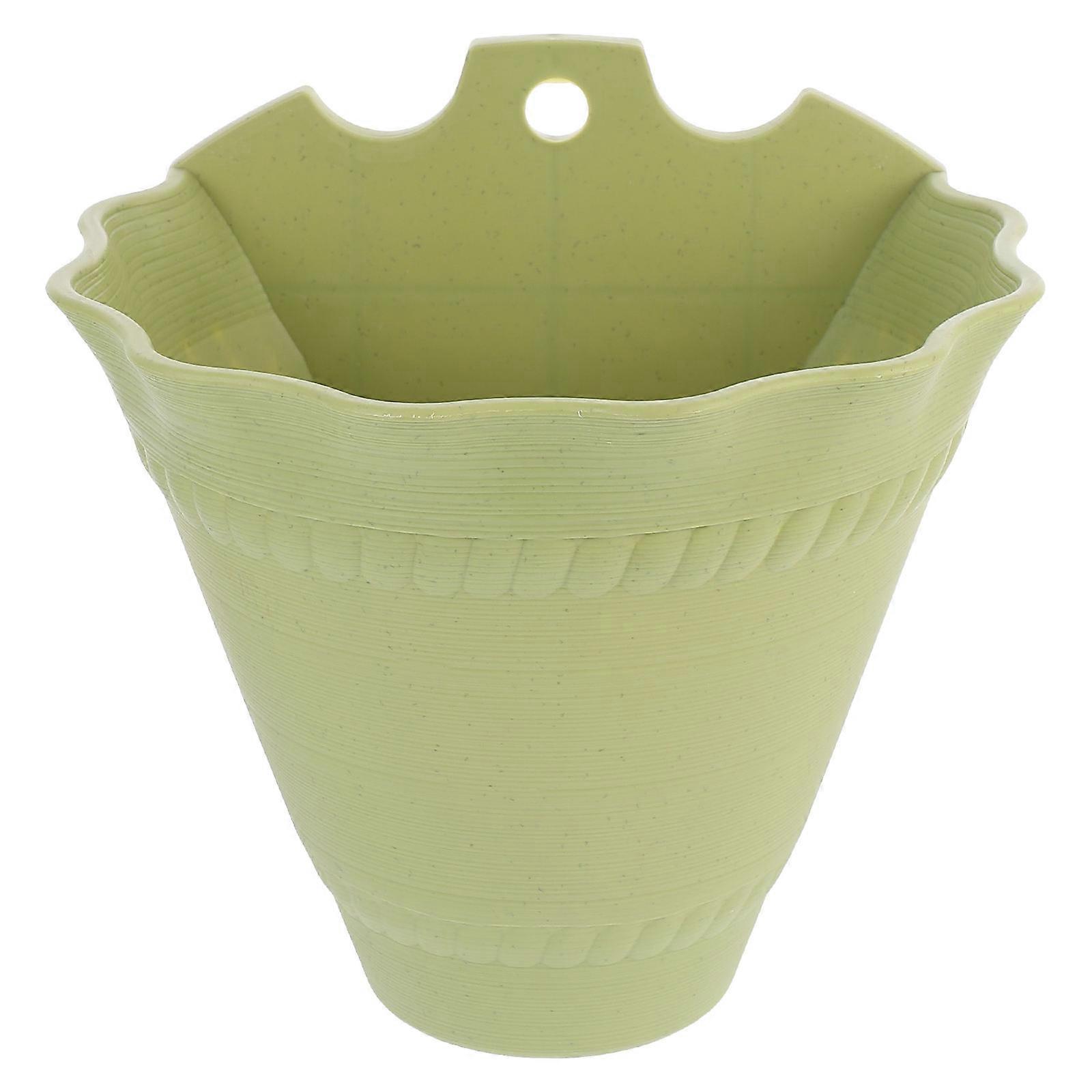 Outdoor Pot 1Pc Hanging Flower Pot Decorative Holder Suitable For Garden Balcony Home Green Color Modern Design
