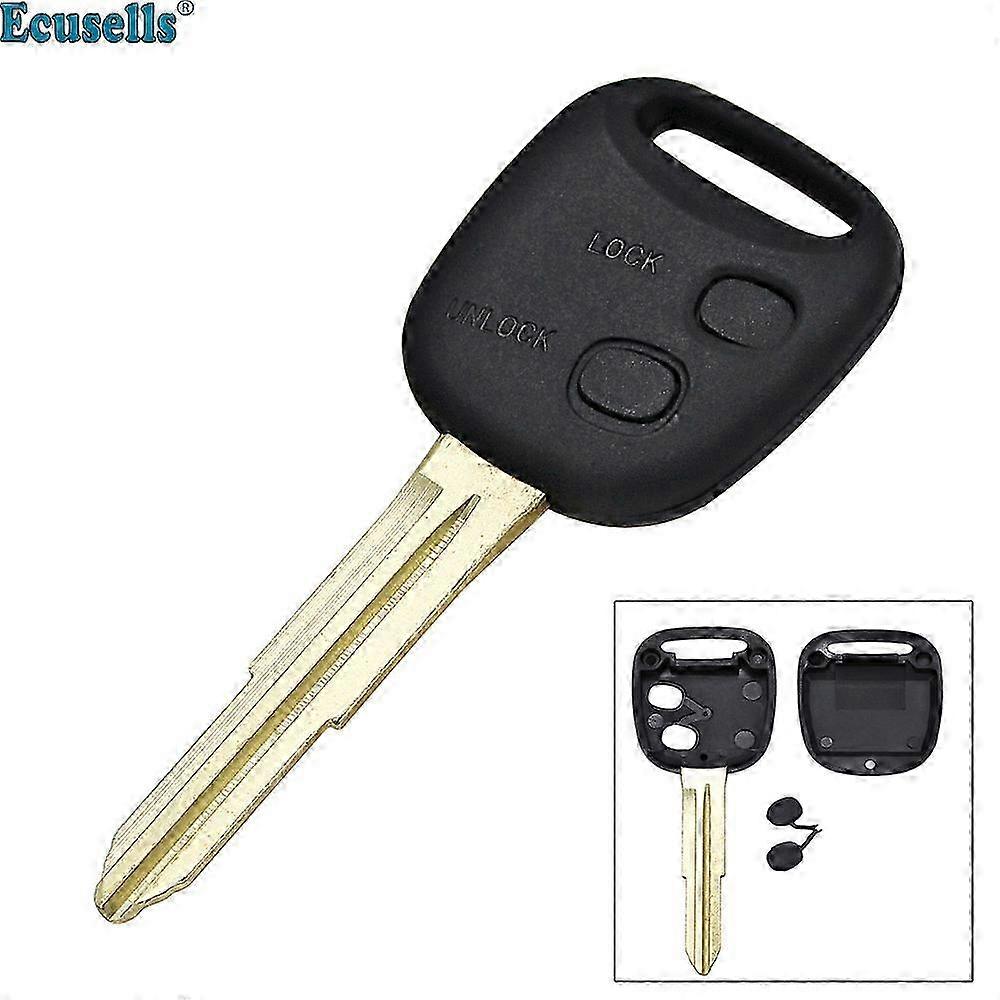 Ecusells 2 Buttons Replacement Remote Key Shell Case Cover Fob for Daihatsu Charade Cuore Esse Materia Mira Sirion Terios