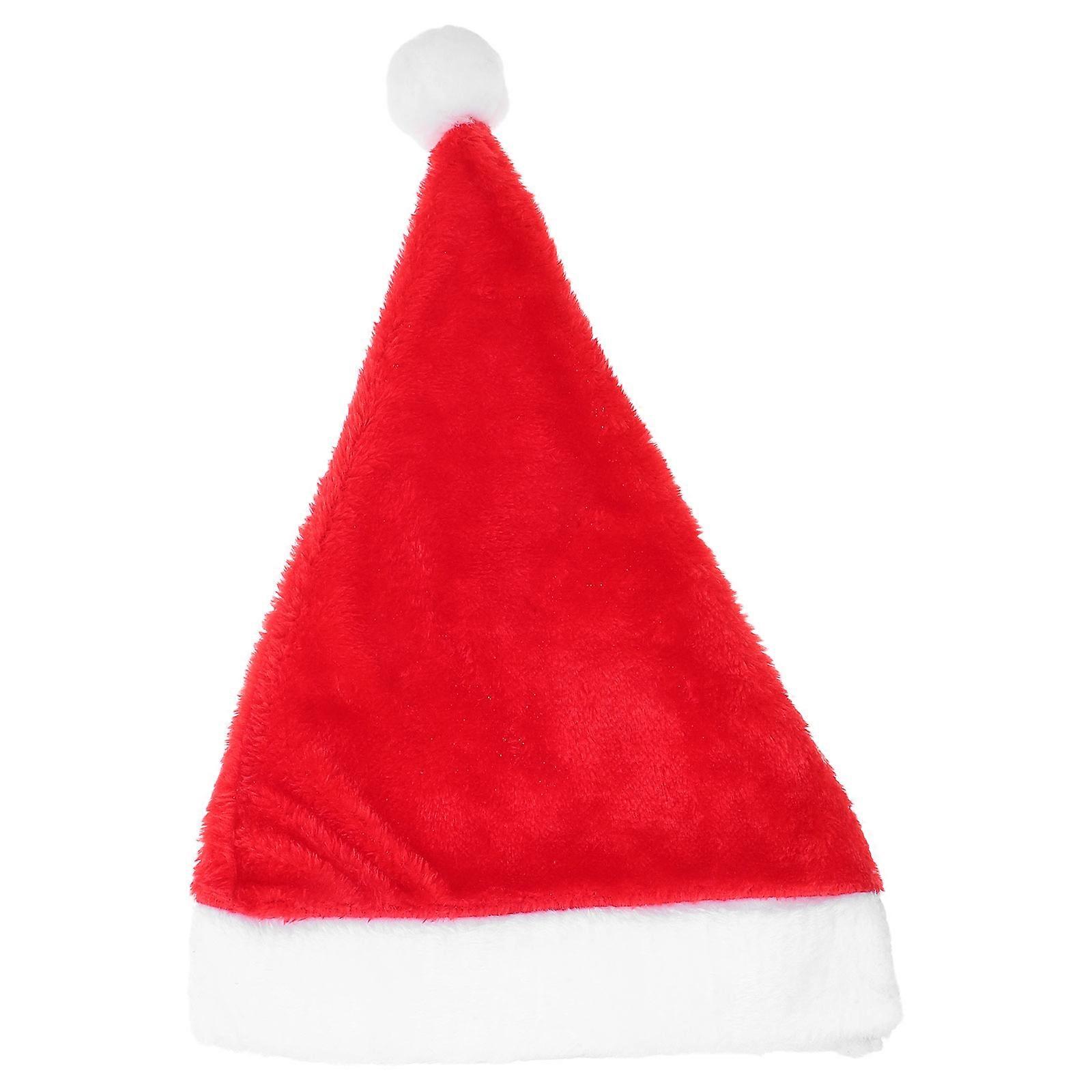 Xmas Festival Red Santa Hat Costume Prop For Adults Perfect For Carnival 1Set