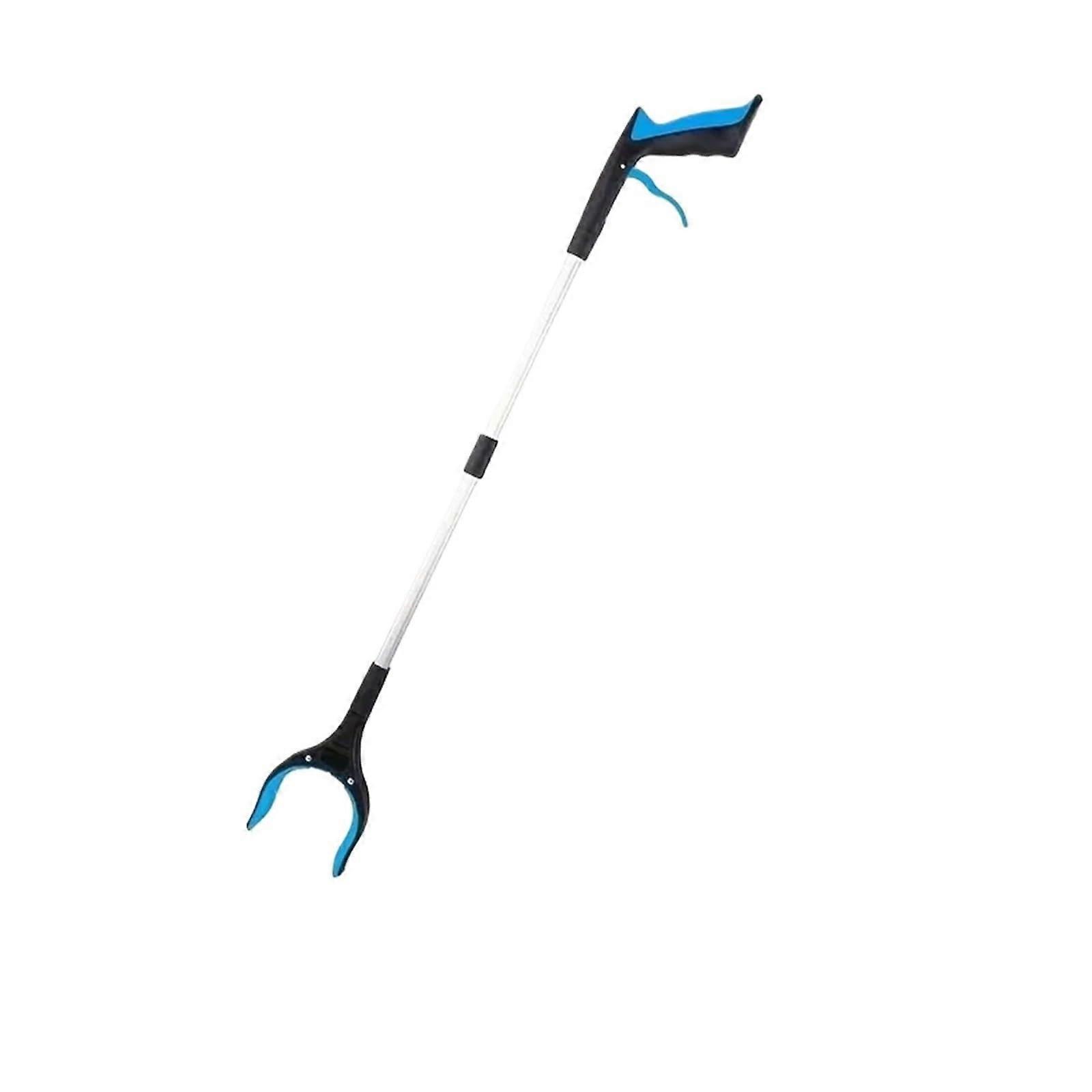 Grabber Reacher Tool 32.68 Inch Aluminium Alloy Litter Picker Blue for Daily Tasks and Trash Pickup