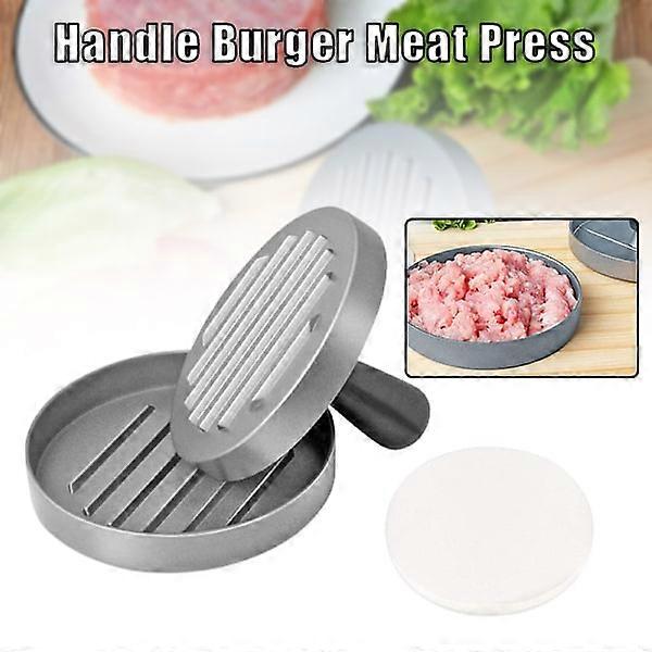 Hamburger Press Beef Maker with Detachable Handle Manual Aluminum Non-Stick
