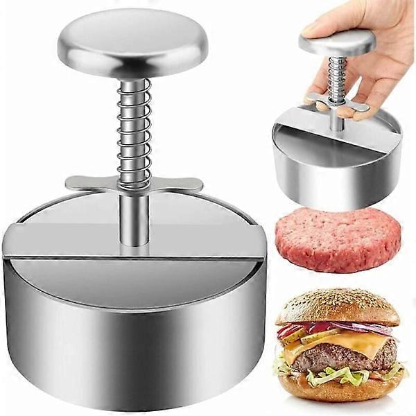 Hamburger Press, 304 Stainless Steel Hamburger Press, Adjustable Shredd