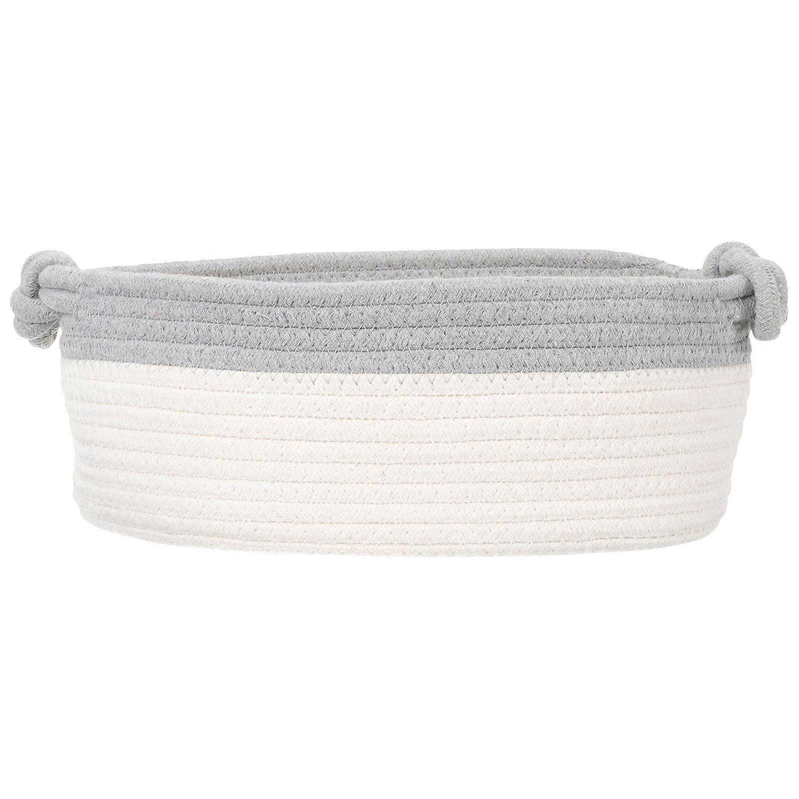 قابلة للطي سلة مضفر سلة مضمد منظم قماش غير منسوج 14.2×8.7×5.9in 1مجموعة